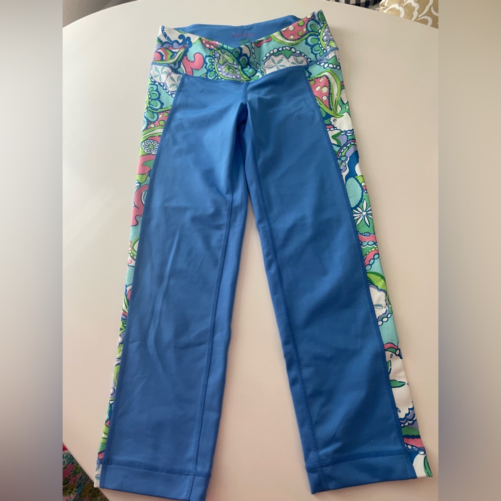 Lilly Pulitzer Luxletic Weekender Crop Leggings Mid Rise Conch Republic